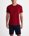 Express Men's Perfect Pima Cotton Crew Neck T-Shirt in Red Small