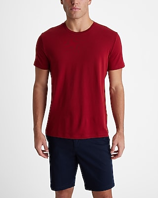 Express Men's Perfect Pima Cotton Crew Neck T-Shirt in Red Small
