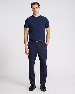 Express Men's Perfect Pima Cotton Crew Neck T-Shirt in Navy