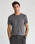 Express Men's Perfect Pima Cotton Crew Neck T-Shirt in Gray Small