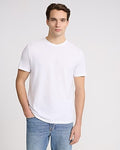 Express Men's Perfect Pima Cotton Crew Neck T-Shirt in White Small