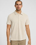 Express Men's Geo Block Jacquard Polo in White Small