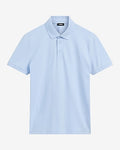 Express Men's Mini X Logo Luxe Pique Polo in Blue Small