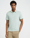 Express Men's Tipped Color Block Textured Polo in Sagebrush