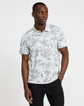Express Men's Floral Pique Everyday Performance Polo in Feather