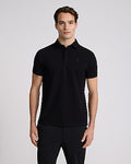 Express Men's X-Logo Perfect Pima Cotton Pique Polo in Black Small