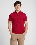 Express Men's X-Logo Perfect Pima Cotton Pique Polo in Red Small