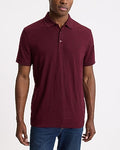 Express Men's Floral Jacquard Short Sleeve Polo in Red Small