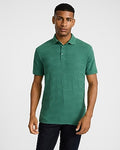 Express Men's Textured Palms Cotton-Blend Polo in Green Small
