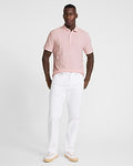 Express Men's Textured Palms Cotton-Blend Polo in New Conch Atlas