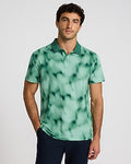 Express Men's Painted Blur Pique Everyday Performance Polo in Green