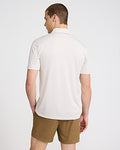 Express Men's Striped Everyday Performance Polo in Oyster