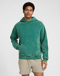 Express Men's Garment Wash Hoodie in Emerald
