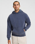 Express Men's Garment Wash Hoodie in Blue Small
