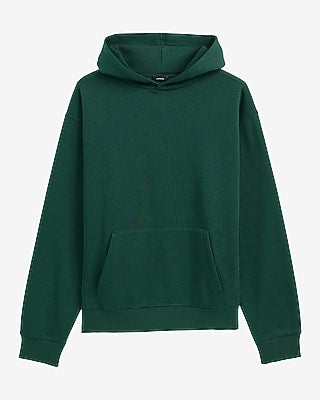 Express Men's Relaxed Fleece Hoodie in Emerald