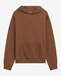 Express Men's Chocolate Brown Fleece Hoodie in Chocolate Truffle