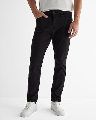 Express Men's Athletic Slim Rinse Hyper Stretch Jeans in Black