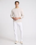 Express Men's Straight Stretch Jeans in White