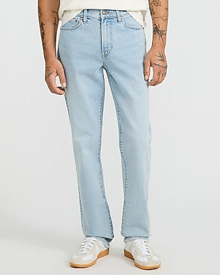 Express Men's Straight Jeans in Light Wash