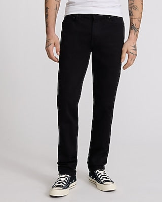 Express Men's Slim Hyper Stretch Jeans in Black