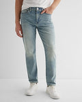 Express Men's Athletic Slim Hyper Stretch Jeans in Light Wash