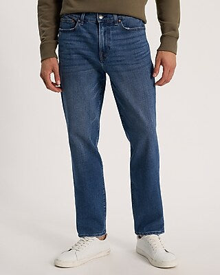 Express Men's Athletic Slim Tempx Hyper Stretch Jeans in Medium Wash