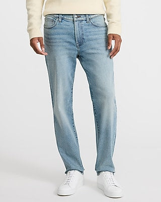Express Men's Slim Hyper Stretch Jeans in Light Wash