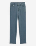 Express Men's Slim Straight Dark Gray Wash Flex Fleece Jeans in Dark Slate