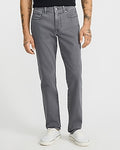Express Men's Slim Dark Gray Wash Stretch Jeans in Dark Wash