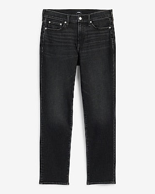 Express Men's Straight Wash Jeans in Black