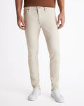Express Men's Skinny Cream Stretch Jeans in Eggshell