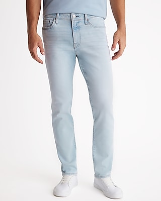 Express Men's Skinny Stretch Jeans in Light Wash