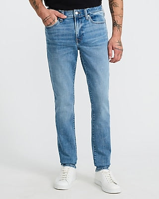 Express Men's Skinny Stretch Jeans in Medium Wash