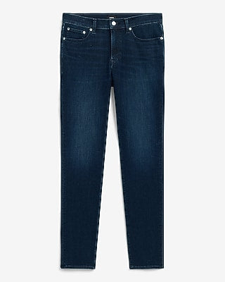 Express Men's Skinny Dark Wash Stretch Jeans in Light Wash