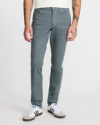 Express Men's Skinny Slate Blue Hyper Stretch Jeans in City