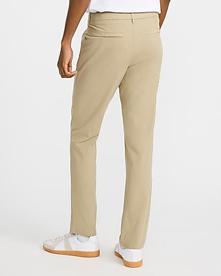 Express Men's Slim Comfort Waist Everyday Performance Pant in Grain