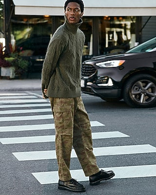 Express Men's Cotton Cargo Pant in Camo