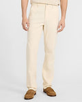 Express Men's Straight Natural Cotton Pant in Off White