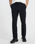 Express Men's Slim Drawstring Elastic Waist Everyday Performance Pant in Jet Black