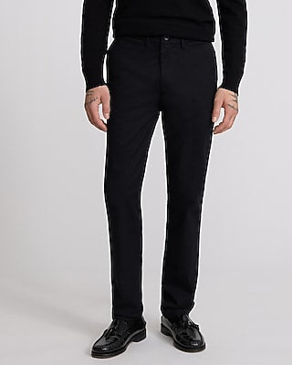 Express Men's Slim Comfort Waist Hyper Stretch Chino in Pitch Black