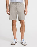 Express Men's 8" Comfort Waist Hyper Stretch Slim Chino Shorts in Dark Gray