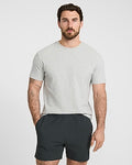 Express Men's 5" Drawstring Elastic Waist Everyday Performance Short in Gray Small