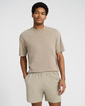 Express Men's 5" Drawstring Elastic Waist Everyday Performance Short in Neutral Small