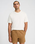 Express Men's 5" Drawstring Elastic Waist Everyday Performance Short in Brown Small