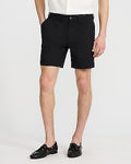 Express Men's 7" Comfort Waist Hyper Stretch Chino Shorts in Pitch Black