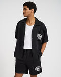 Express Men's Eternal Summer Drawstring Elastic Waist Shorts in Black Small