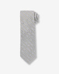 Express Men's Classic Grey Varsity Striped Tie in Gray Print