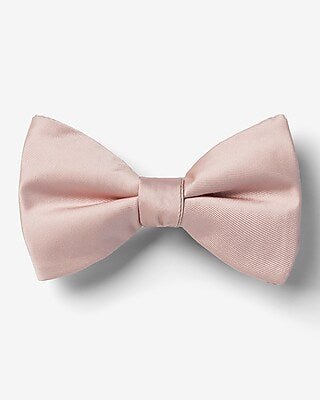 Express Men's Solid Bow Tie in Pink