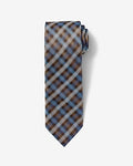 Express Men's Classic Tie in Brown Plaid