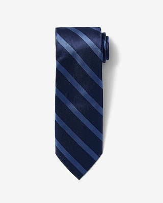 Express Men's Classic Blue Varsity Striped Tie in Navy Stripe